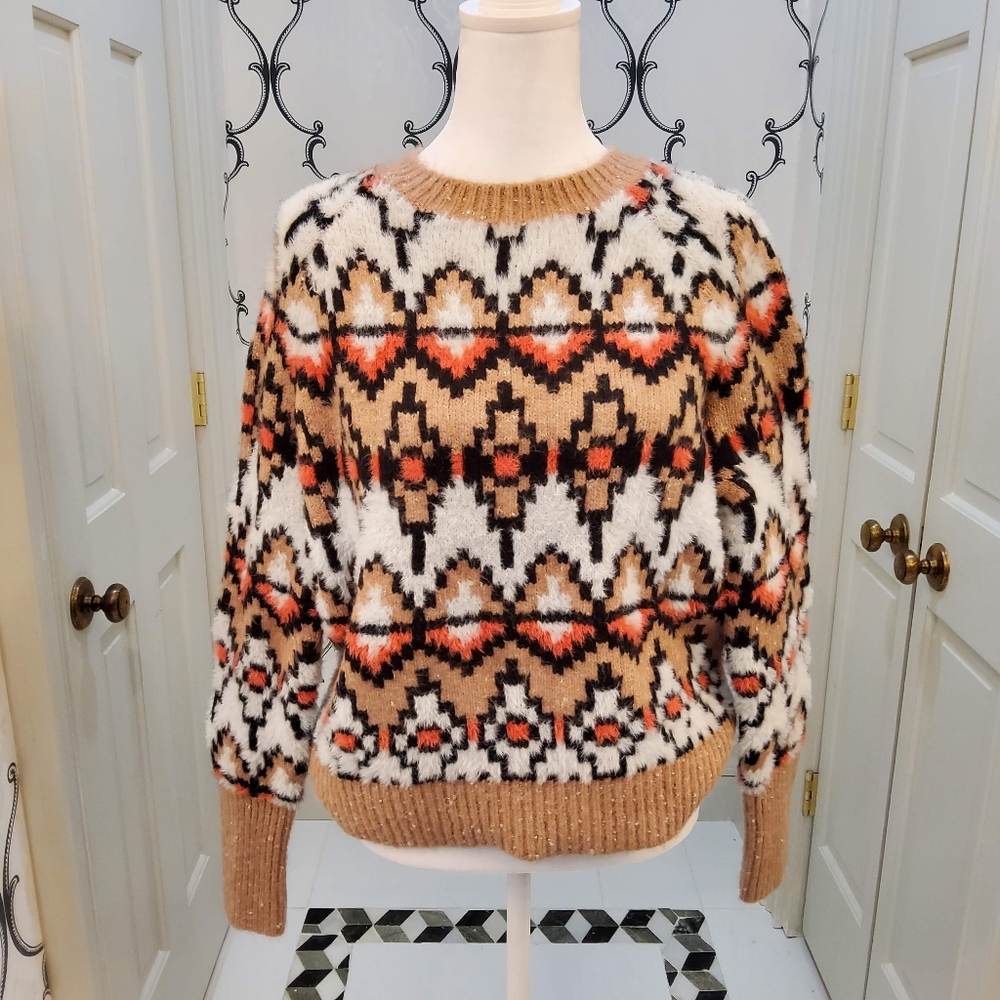 NEW Colorful Sweater. Size Medium. Ann Taylor.